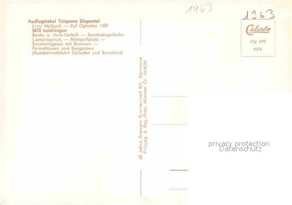 Leichlingen Rheinland Talsperre Diepental Fliegeraufnahme – Bild 2
