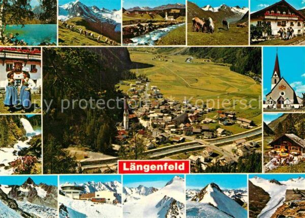 Laengenfeld Oetztal Panorama Teilansichten