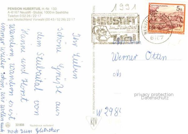 Neustift Stubaital Tirol Pension Hubertus Schwimmbad Seilbahn Pa – Bild 2