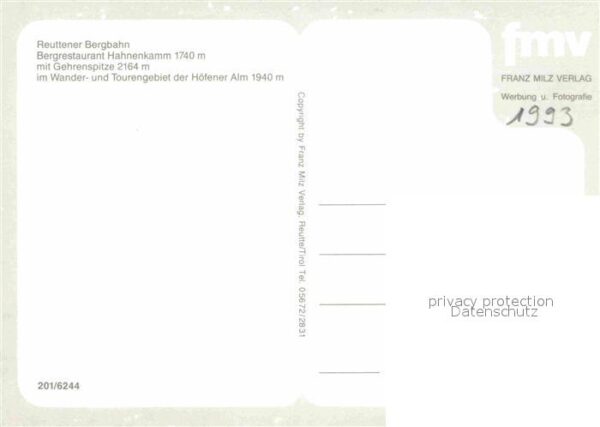 Reutte Tirol Reuttener Bergbahn Bergrestaurant Hahne – Bild 2