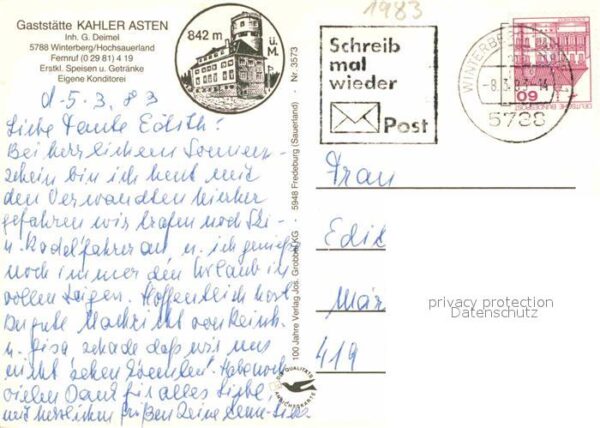 Astenturm Hochsauerland Winterberg Lehrpfad St Georgsprungschan – Bild 2