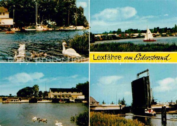 Wrohm Dithmarschen Lexfähre am Eiderstrand Schleuse