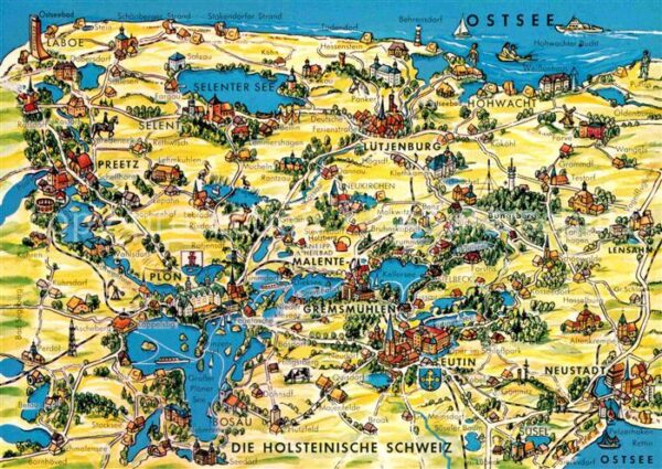 Holsteinische Schweiz Gebietskarte