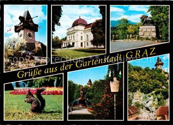 Graz Steiermark Uhrturm Opernhaus Hackherlöwe Hansi Sta
