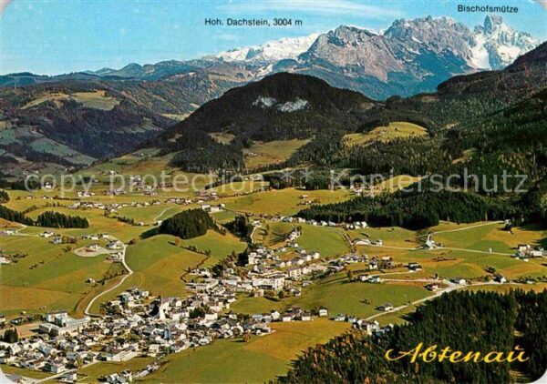 Abtenau Fliegeraufnahme mit Hoh Dachstein und B