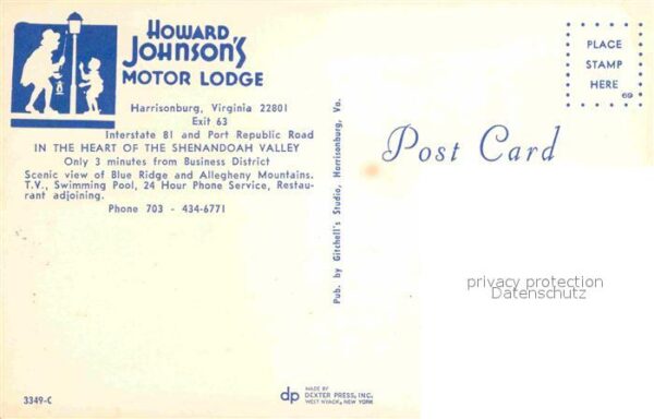 Harrisonburg Virginia Howard Johnsons Motor Lodge – Bild 2