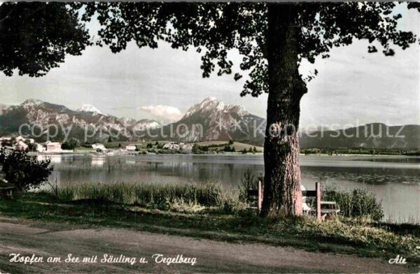 Hopfen See mit Säuling und Tegelberg