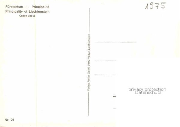 Liechtenstein  Fürstentum Schloß – Bild 2