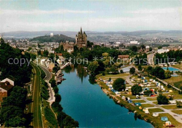 Limburg Lahn Fliegeraufnahme Blick von Autobahnbrück