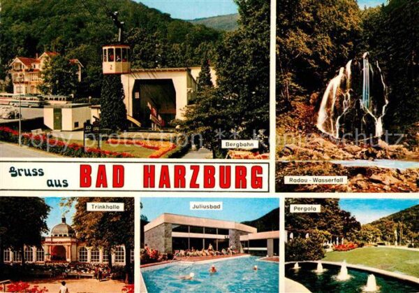 Bad Harzburg Bergbahn Radau-Wasserfall Pergola Juliu