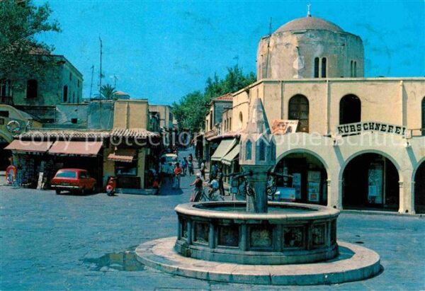 Rhodos Rhodes Aegaeis Hippokrates Platz