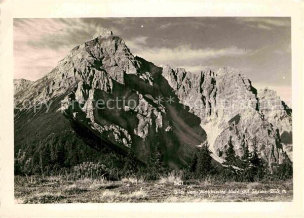 Serles Blick vom Waldraster Jöchl