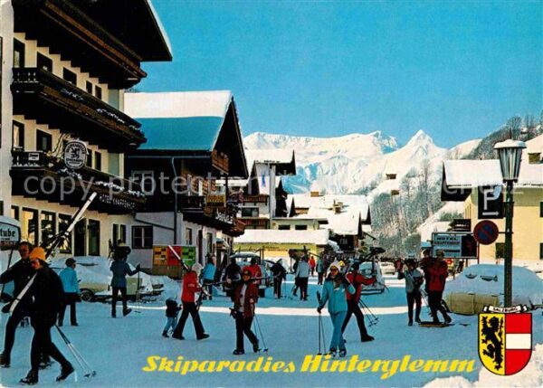 Hinterglemm Saalbach Skigebiet Ortspartie