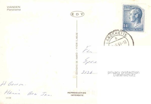 Vianden Fliegeraufnahme Flusspartie – Bild 2