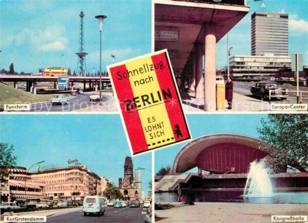 Berlin Funkturm Europa-Center Kongreßhalle Kur