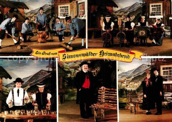 Simonswald Trachtengruppe Holzhacker Spinnweber Gl