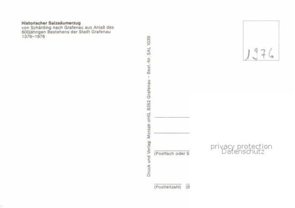 Grafenau Niederbayern Historischer Salzsäumerzug von Schärdin – Bild 2