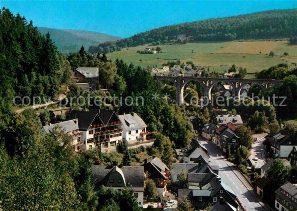 Willingen Sauerland Fliegeraufnahme mit Viadukt