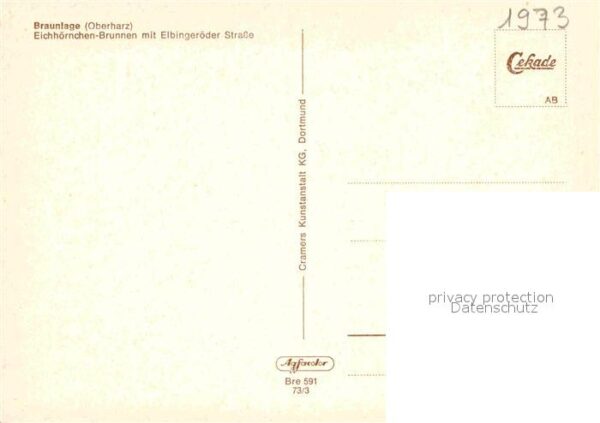 Braunlage Eichhörnchen Brunnen mit Elbingeröder S – Bild 2