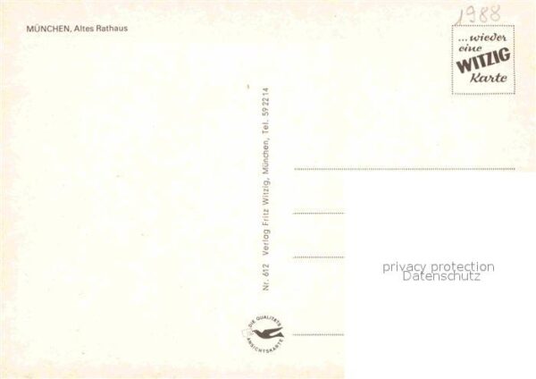 Muenchen Altes Rathaus Künstlerkarte – Bild 2