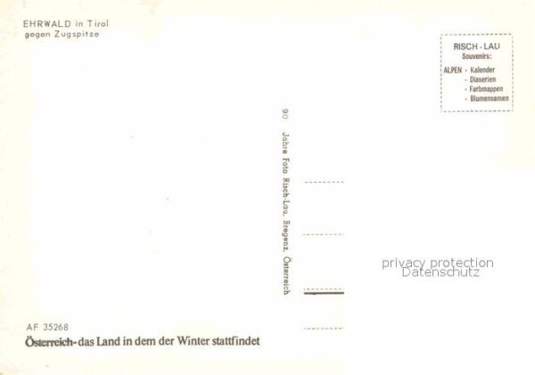 Ehrwald Tirol Ortspartie mit Zugspitze – Bild 2