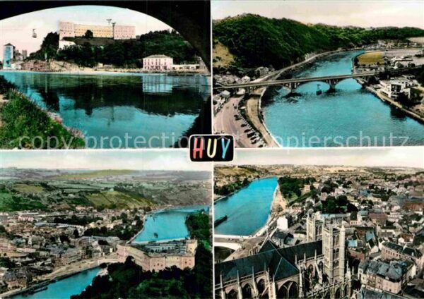 Huy Liege Fliegeraufnahme Flusspartien