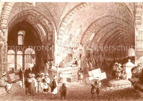 Istanbul Constantinopel Rue Principale du Grand Bazar