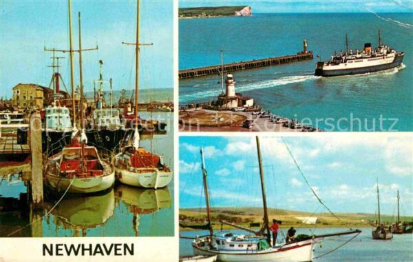 Newhaven Harbour Entrance Boats at Piddinghoe