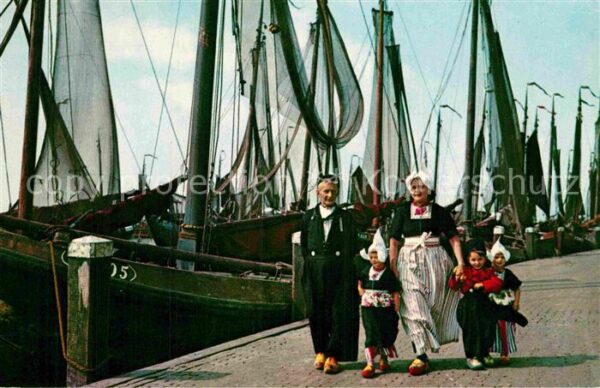 Volendam Fischerfamilie Fischkutter
