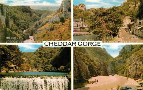 Cheddar The Gorge Lion Rock and Village The Wat
