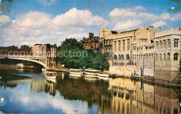 York UK Guildhall and River Ouse