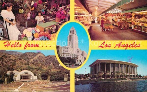 Los Angeles California Olvera Street Farmers Market Hollywood