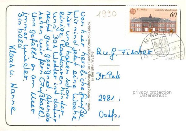 Insel Foehr Kirche Windmühle Friesenhaus Trachtengr – Bild 2