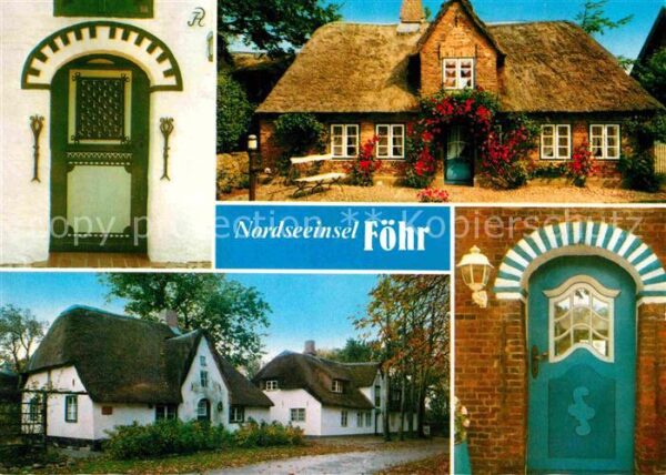 Insel Foehr Friesenhäuser Eingangstüren