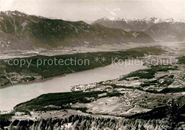 Seeboden Millstaettersee Fliegeraufnahme