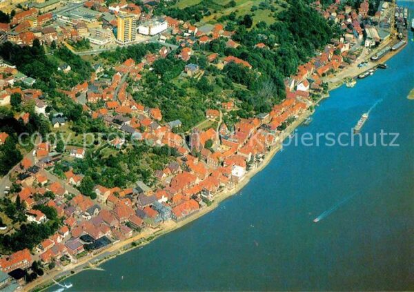 Lauenburg Elbe Fliegeraufnahme