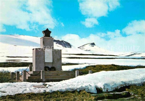 Norge Norwegen The memorial stone of Jugoslavian priso