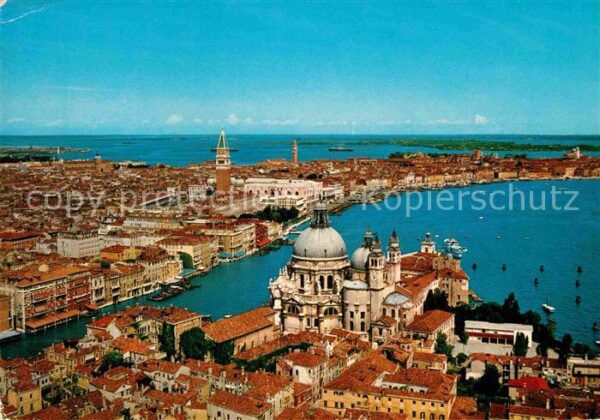 Venezia Venedig Veduta aerea del Bacino di San Marco