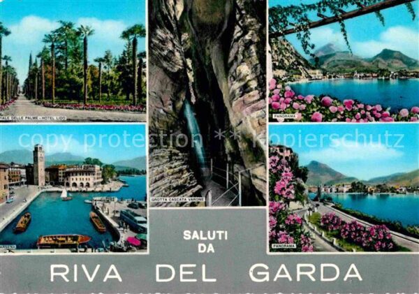 Riva del Garda Viale delle Palme Panorama Grotta Casca