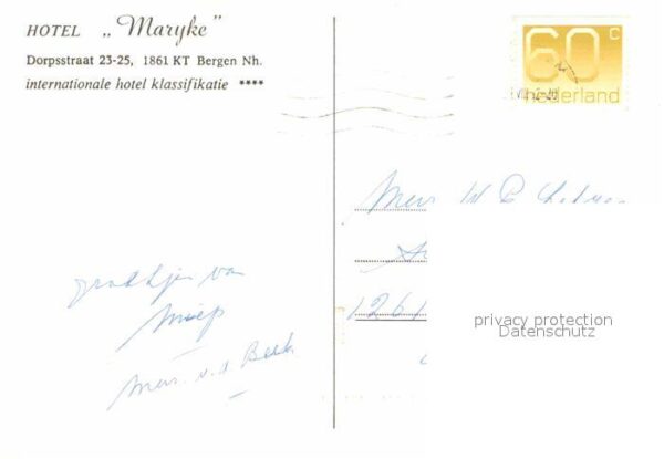 Bergen Nordholland Hotel Maryke Gastraum – Bild 2