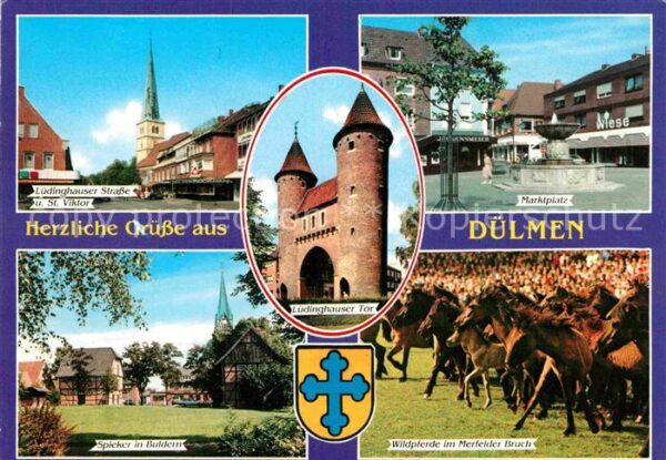 Duelmen St Viktor Marktplatz Spieker in Buldern