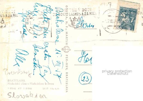 Bratislava Pressburg Pozsony Michalske ulica s Michalskou branou – Bild 2