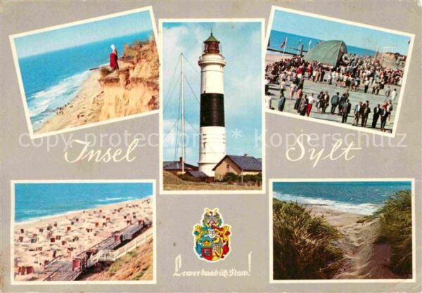 Insel Sylt Steilküste Leuchtturm Promenade Strand