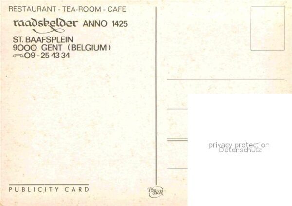 Gent Gand Flandre Restaurant Raadskelder Cafe – Bild 2