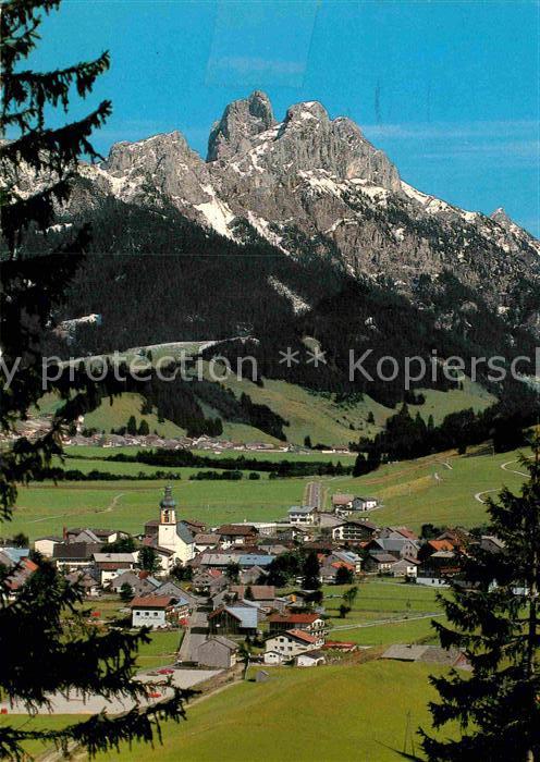 Tannheim Tirol mit Rotflüh und Gimpel