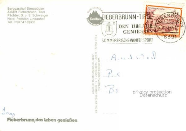 Fieberbrunn Tirol Berggasthof Streuböden – Bild 2