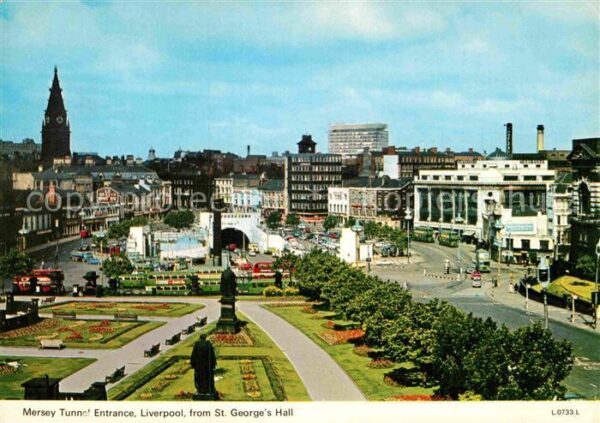 Liverpool Mersey Tunnel Entrance from St Georges
