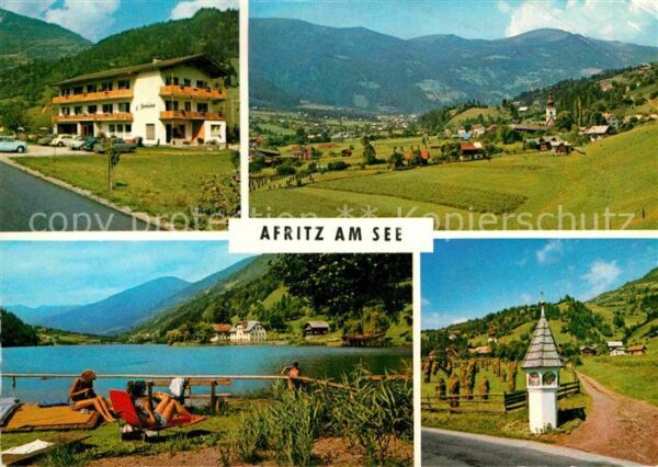 Afritz See Pension Lärchenhof Panorama See Bildsto