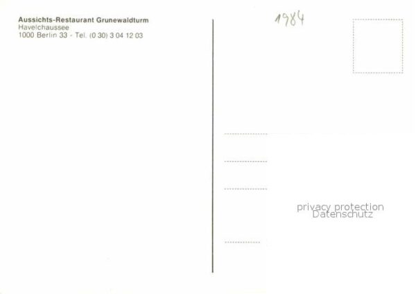 Berlin Aussichts Restaurant Grunewaldturm – Bild 2
