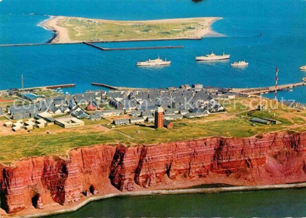Helgoland Fliegeraufnahme Oberland und Düne